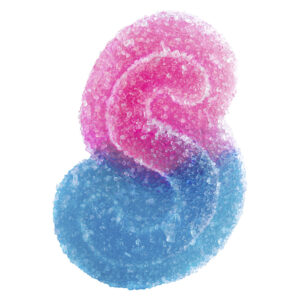 SOURZ by Spinach - Fully Blasted Blue Raspberry Watermelon Gummy - 1 Pack
